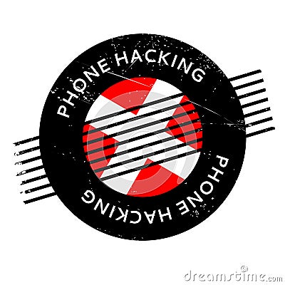 Phone Hacking rubber stamp Stock Photo