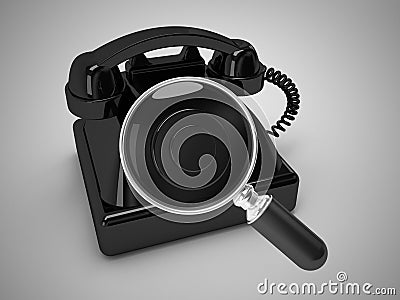 Phone number search Stock Photo