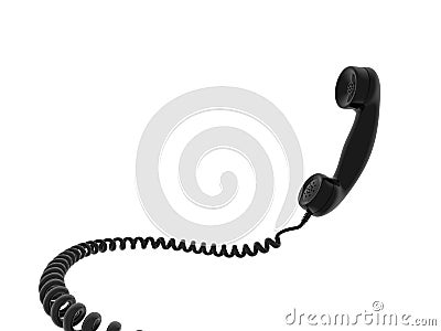 Phone receiver Stock Photo