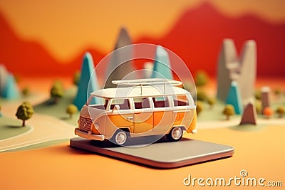 phone location map point travel navigation gps mobile position direction. Generative AI. Stock Photo