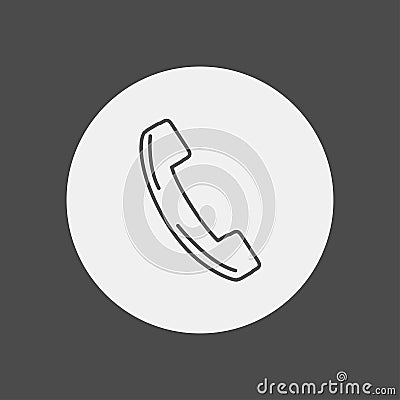 Phone vector icon sign symbol Vector Illustration