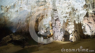 Phong Nha, Ke Bang cave, an amazing, wonderful cavern at Bo Trach, Quang Binh, Vietnam Editorial Stock Photo
