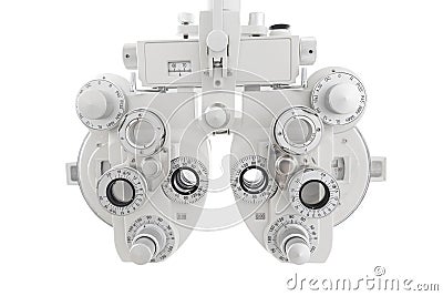 Phoropter optical device Stock Photo