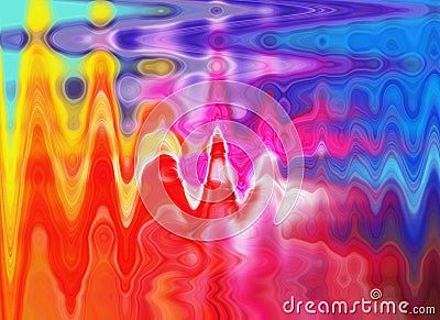 Background circles swirls rainbow lines soundwave waves wavy colours abstract design icon laser light funky patterns Stock Photo