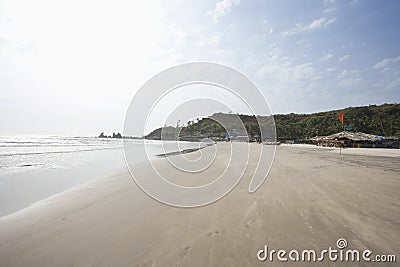 Anjuna beach at Goa, India Stock Photo