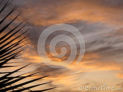 Another beautiful sunset in egypt Stock Photo