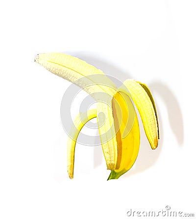 Photo banana closeup isolate Stock Photo