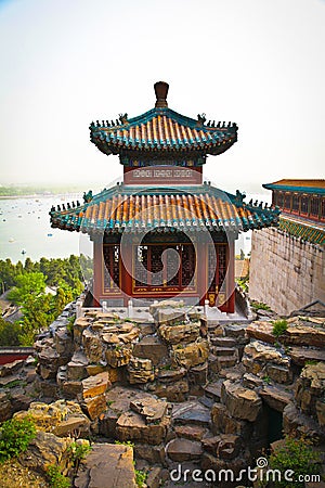 Beautiful landscape of Summer palace, Beijing, China Stock Photo