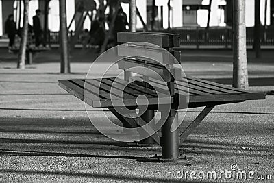 Bench in a park 4 Stock Photo