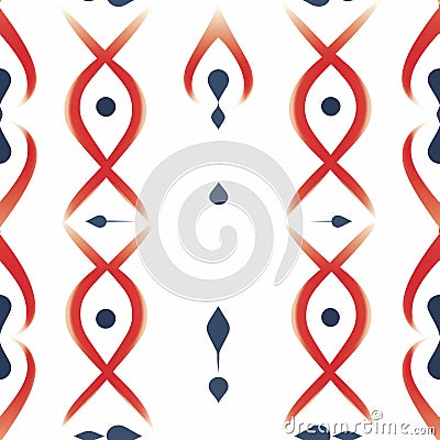 Hypnotic Patterns: Mokosh Symbol In Kor Style Design Stock Photo