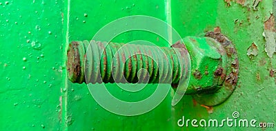 This is a photo of a bolt and mour Stock Photo