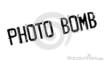 Photo Bomb rubber stamp Vector Illustration