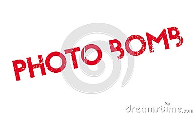 Photo Bomb rubber stamp Vector Illustration