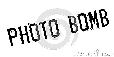 Photo Bomb rubber stamp Vector Illustration