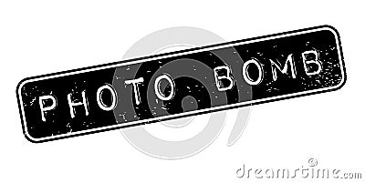 Photo Bomb rubber stamp Vector Illustration