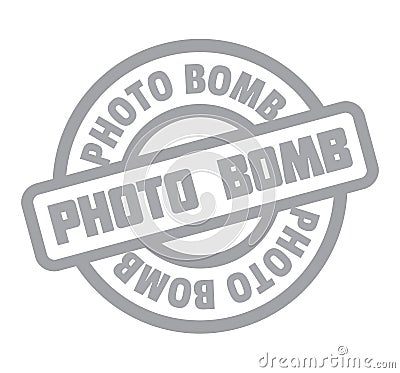 Photo Bomb rubber stamp Vector Illustration