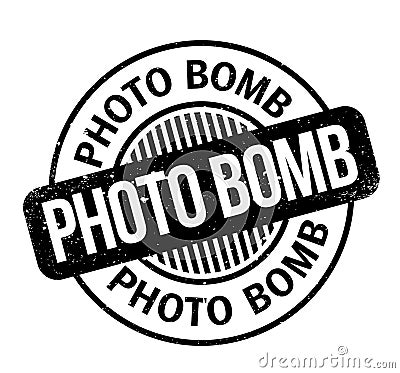 Photo Bomb rubber stamp Vector Illustration