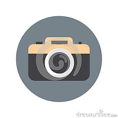 Photo Camera Icon Isolated Photography Device Concept Vector Illustration