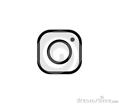 Photo camera icon social media like instagram Stock Photo