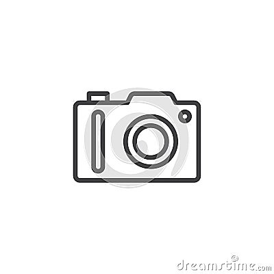 Photo camera line icon Vector Illustration