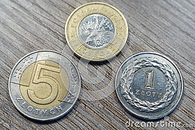 Background with money. Lot of various polish currency. Polish zloty banknotes. Polish money. PLN stock photo Stock Photo