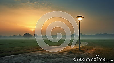 Hazy Romanticism: Serene Pastoral Scenes In Rural Singapore Stock Photo