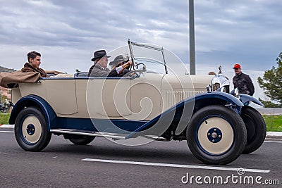 Citroen B10, 60 Th edition international vintage car rallye Barcelona - Sitges Editorial Stock Photo