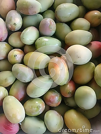 Photo of a collection of ripe mangoes Stock Photo