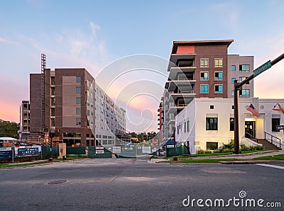 Photo construction site Cascades Tallahassee FL USA Editorial Stock Photo