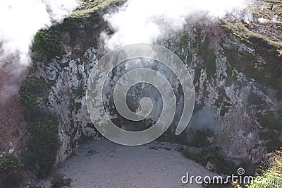 Photo of the Craters of the Moon Lake Taupo New Zealand Stock Photo