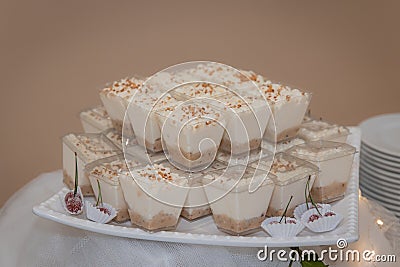 dessert in a glass, sweets Stock Photo