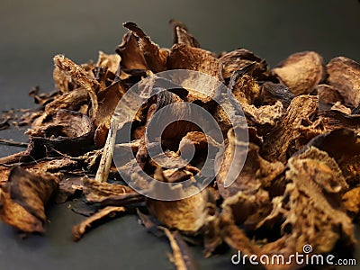 Photo of dried fruit coolies with a black background Stock Photo