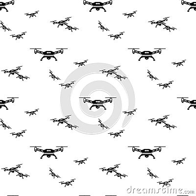 Photo drone pattern seamless vector repeat geometric for any web design Vector Illustration