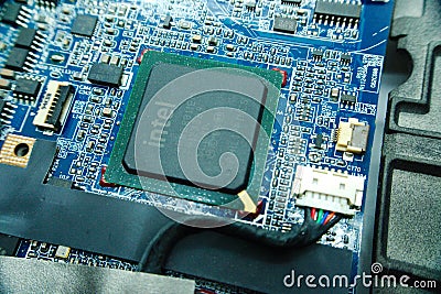 photo of Electronic circuit board Editorial Stock Photo