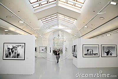 Photo exhibition Editorial Stock Photo