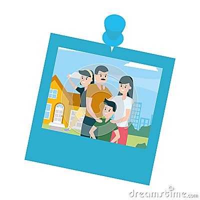 Photo family day Vector Illustration