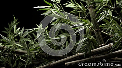 Photorealistic 3d Bamboo Model With Zeiss Batis 18mm F2.8 Style Stock Photo
