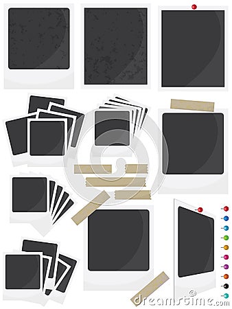 Photo Frame Set_eps Vector Illustration