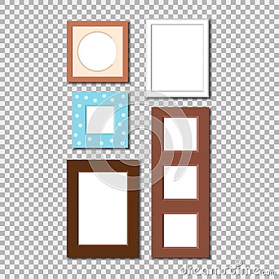 Photo frame vector isolated Vector Illustration