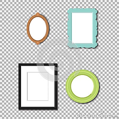 Photo frame vector isolated Vector Illustration