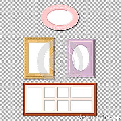 Photo frame vector isolated Vector Illustration