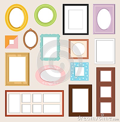 Photo frame vector isolated Vector Illustration