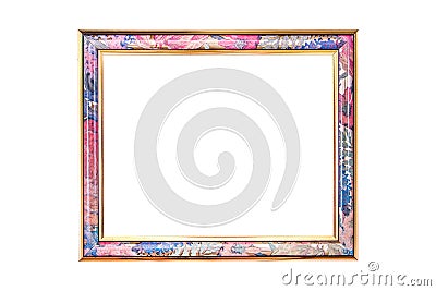 Photo frames isolated on white background. Colorful frame isolated on white background. Multi color frame isolated Stock Photo