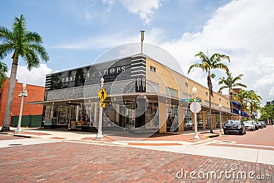 Photo of the Franklin Shops Downtown Fort Myers FL USA Editorial Stock Photo