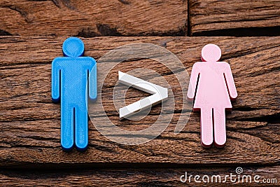 Gender Inequality Concept Stock Photo