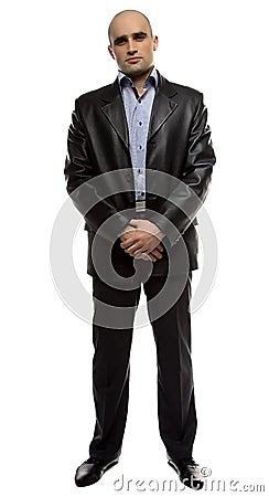 Photo of hairless man Stock Photo