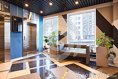 Photo of the hallway area in the apartment Editorial Stock Photo