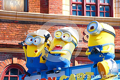 Photo of `HAPPY MINION MART` shop Editorial Stock Photo