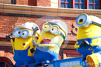 Photo of `HAPPY MINION MART` shop Editorial Stock Photo