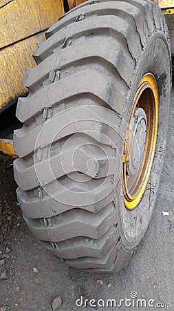 Photo of heavy tire Stock Photo